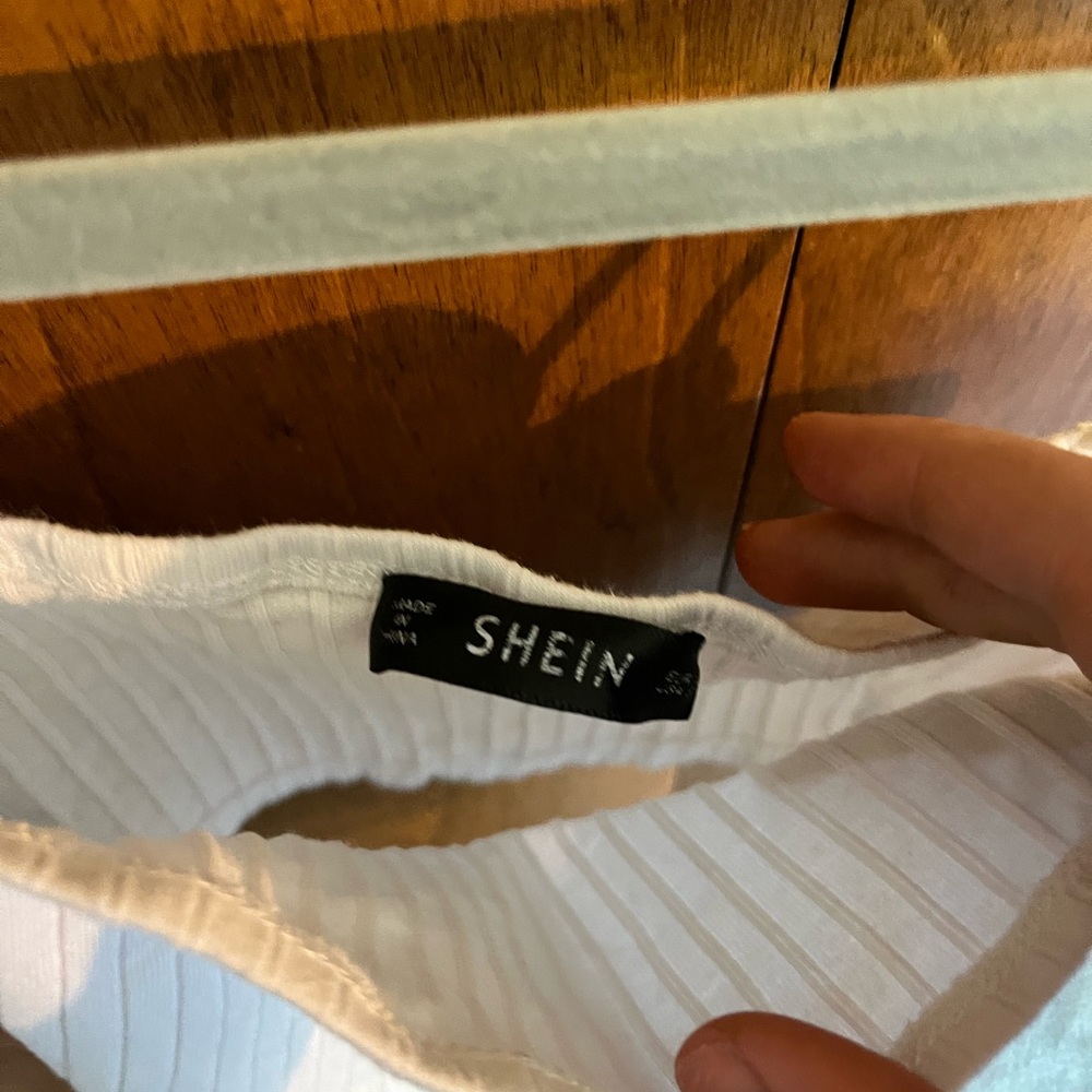 white bra top